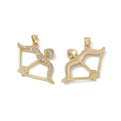 Brass Clear Cubic Zirconia Pendants