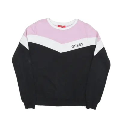 GUESS Sweatshirt Black Womens XS