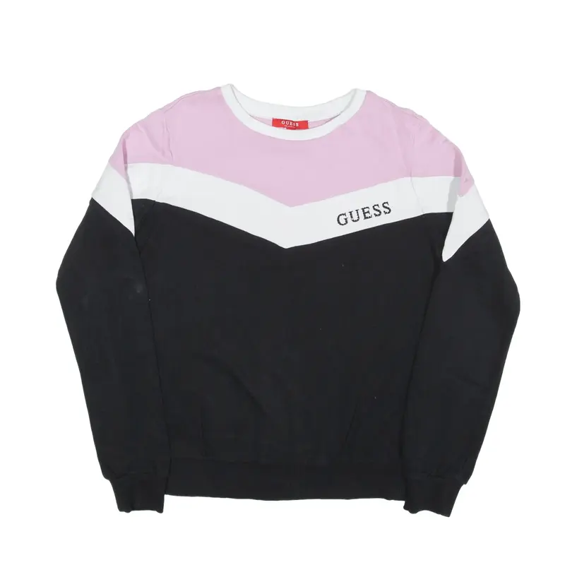 GUESS Sweatshirt Black Womens XS