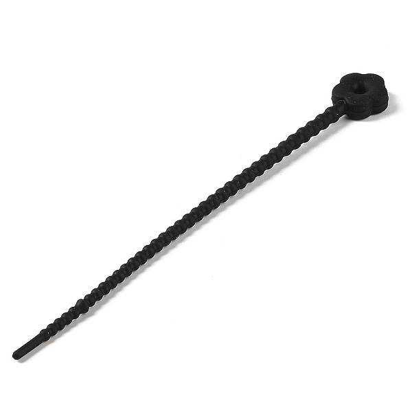 Flower Shape Silicone Cable Zip Ties