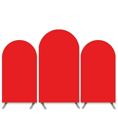 Aperturee Pure Color Theme Red Happy Birthday Arch Backdrop Kit | Diy Arch Backdrop Cover | Wedding Arch Backdrop | Round Arc...