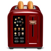 Stainless Toaster LCD Display&Touch Button,Toaster 2 Slice,  50% Faster Heating Speed, 1.4'' Wide Slots Toaster, 4 Basic+More...