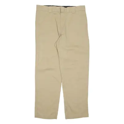 DICKIES Chino Mens Trousers Beige Regular Straight W36 L31