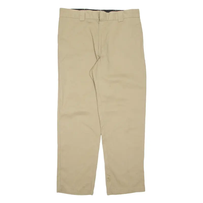 DICKIES Chino Mens Trousers Beige Regular Straight W36 L31