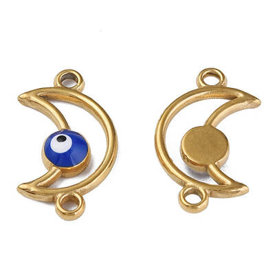 304 Stainless Steel Enamel Connector Charms
