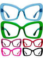 Huge Butterfly Glasses With Screwless Spring Hinge Metalless Durable Eyeglasses