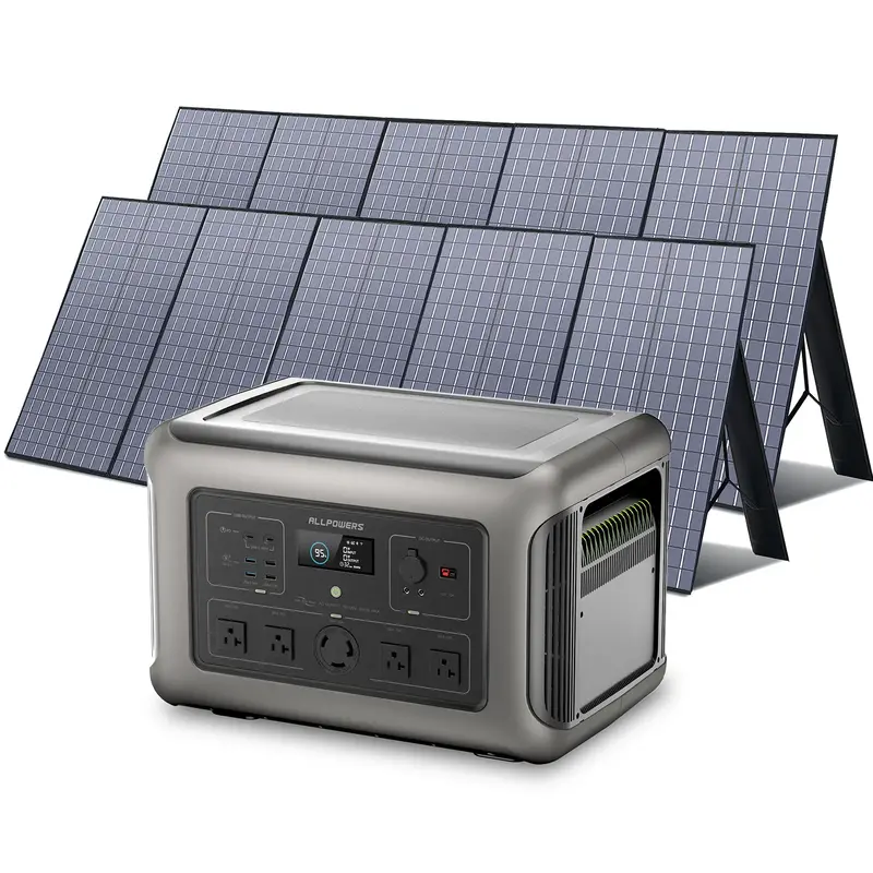 Solar Generator Kit 3200W Power Station 400W Solar Panel