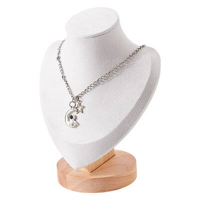 1Pc Microfiber Necklace Display Stands