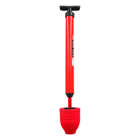 Stainless Steel Toilet Plunger - Heavy Duty Clog Remover for Bathroom Sink, Bathtub & Pipes | Instant Unclog Tool with Anti-R...