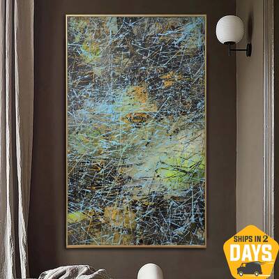 Original Abstract Green Paintings On Canvas Mixed Media Textured Painting Hand Painted Art Modern Oil Painting | ASSOCIATION ...