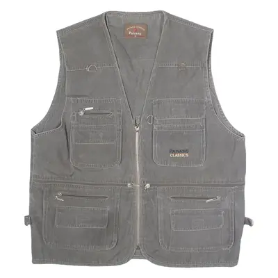 PAYING Utility Mens Gilet Grey 90s M