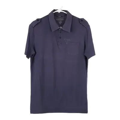 Guess Polo Shirt - Large Navy Cotton
