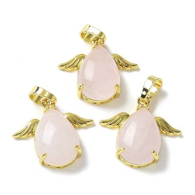 Natural Rose Quartz Pendants