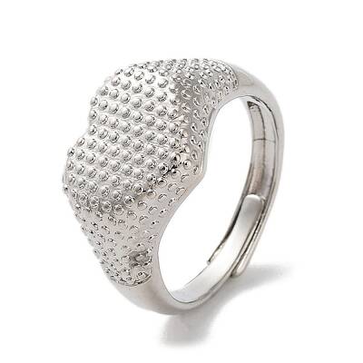 Rack Plating Brass Adjustable Rings