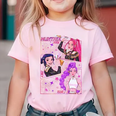 Kpop Demon Hunters Jinu Manga Graphic Tee, Kpop Huntrix Demon Hunter Youth Shirt, Saja Girls Kpop T-Shirt for Men, Women and ...