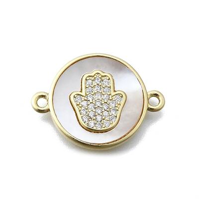 Hamsa Hand Connector Charms