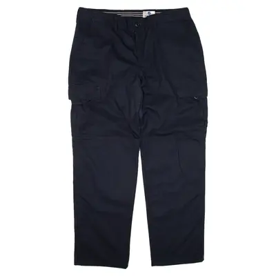 VF IMAGEWEAR Double-knee Cargo Workwear Trousers Blue Regular Straight Mens W40 L32