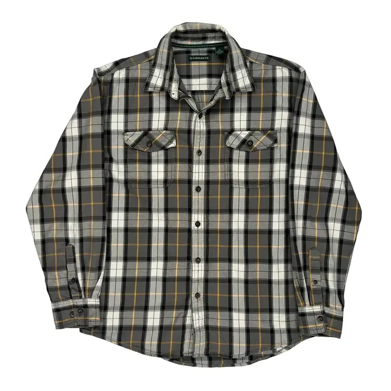 G.H. Bass & Co Checked Shirt - Large Multicoloured Cotton