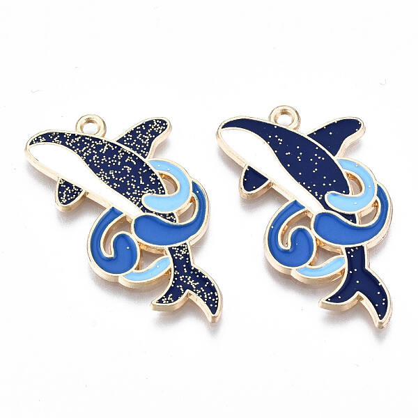 Eco-Friendly Alloy Enamel Pendants