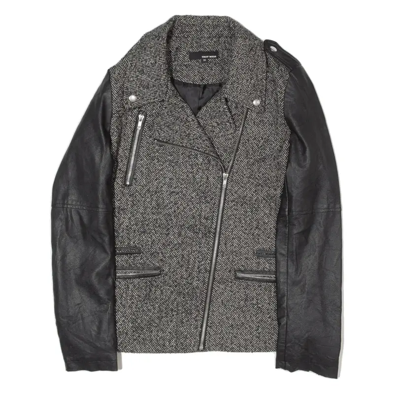 TALLY WEIJL Biker Jacket Black Womens S
