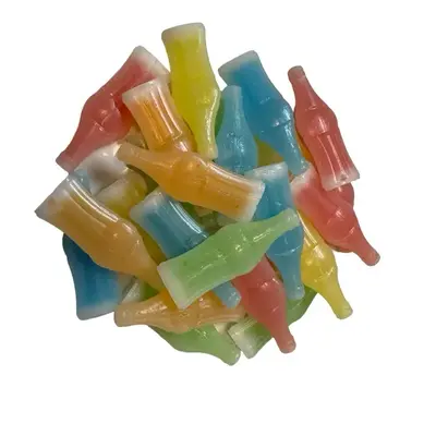 Wax Bottle Candy 1lb or 3lb with Side of Mama V’s Flavor Frenzie Powder Sour Candy Snack Extreme Sour Wax Candy - Bonbon, S...