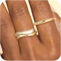 Stackable Rings for Women Non Tarnish Dainty   Stacking Ring Set for Women Trendy Thumb  Wedding Engagement Bands Rings for W...