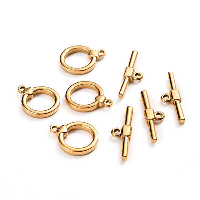 Ion Plating(IP) 304 Stainless Steel Toggle Clasps