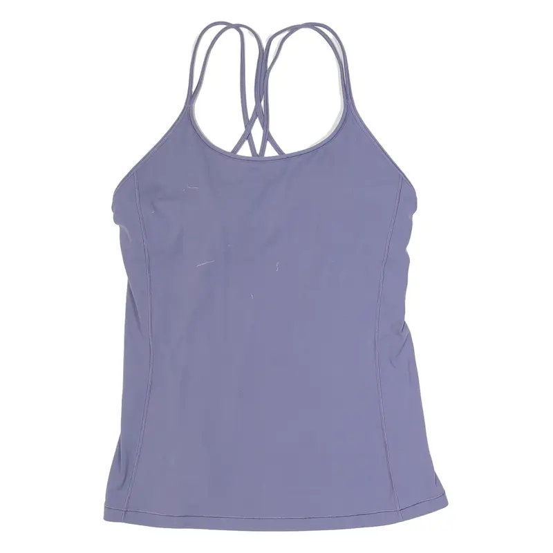 LULULEMON Womens Sports Top Purple Sleeveless UK 8