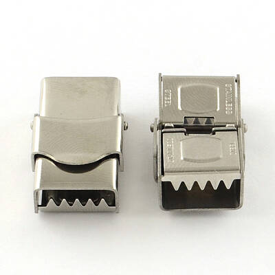 Tarnish Resistant Smooth Surface 201 Stainless Steel Watch Band Clasps