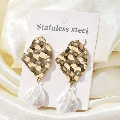 304 Stainless Steel Dangle Stud Earrings