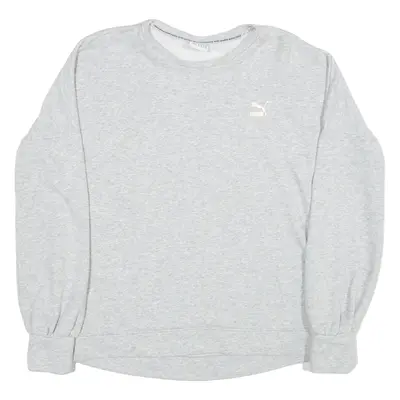 PUMA Womens Sweatshirt Grey UK 10