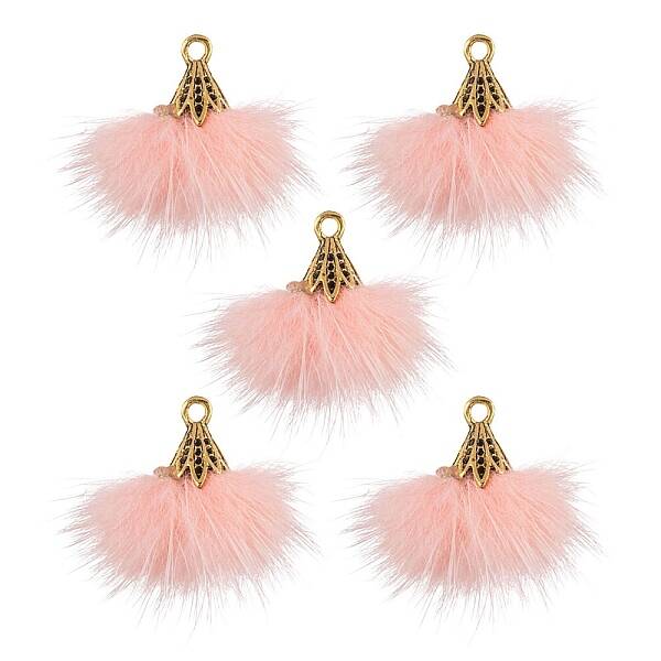 Faux Mink Fur Tassel Pendant Decorations