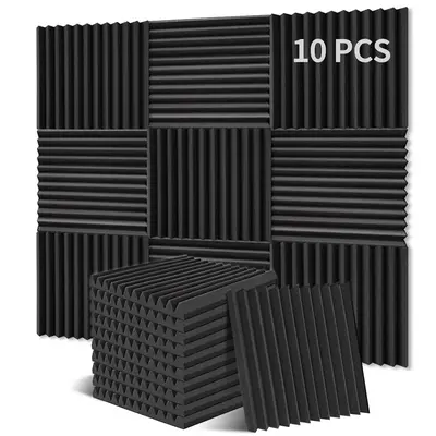 High Density Soundproof Foam, Soundproof Foam, Sound Absorption Foam, Acoustic Accessories for Home, Recording Studio, Live ...