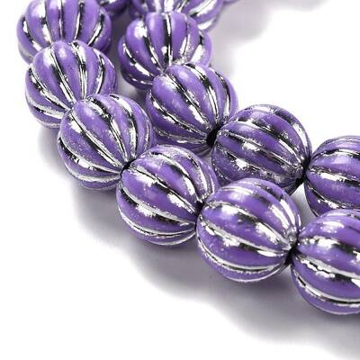 Grooved Resin Beads Strands
