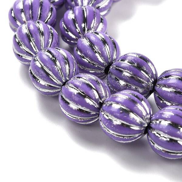 Grooved Resin Beads Strands