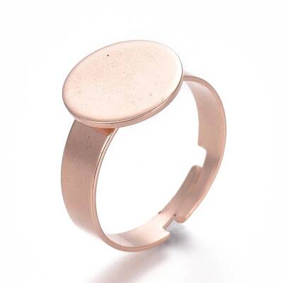 Adjustable 201 Stainless Steel Finger Rings Components