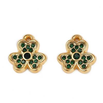 304 Stainless Steel Rhinestone Pendants
