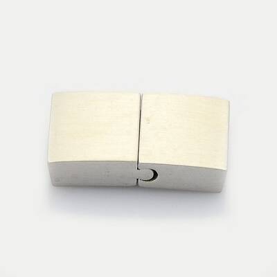 Tarnish Resistant Rectangle 304 Stainless Steel Matte Magnetic Bracelet Clasps