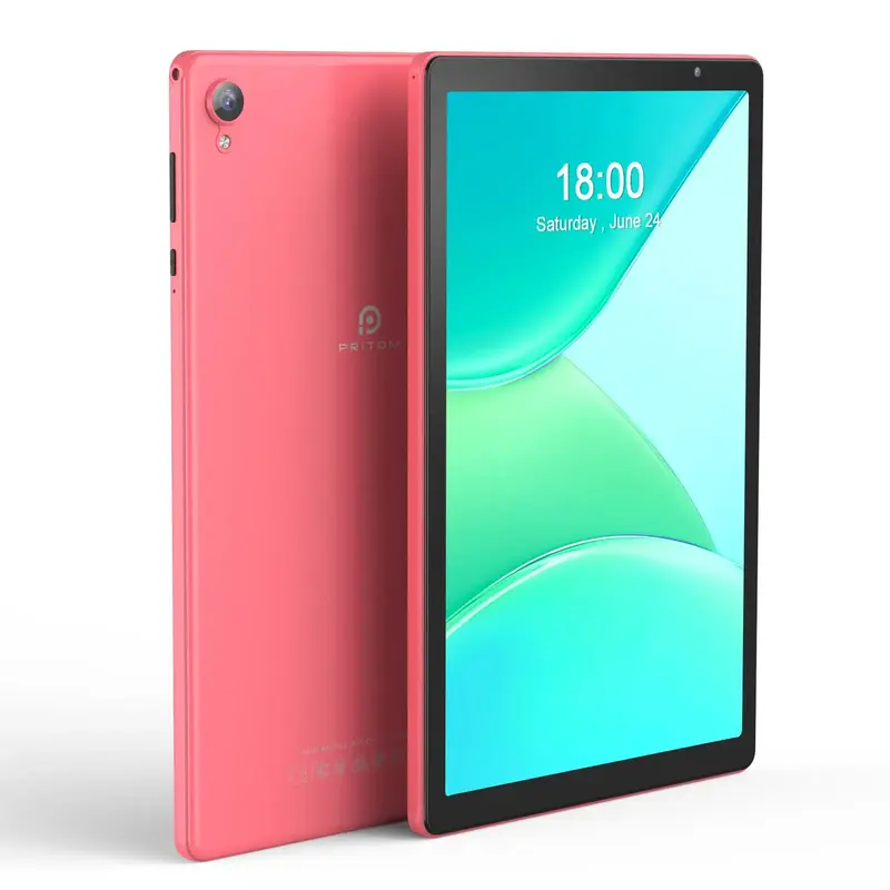 PRITOM 10.1 Inch Android Tablet, 1 Count 32GB ROM Tablet, Fashion Tablet with Dual Channel Speakers, Dual Camera Tablet for...