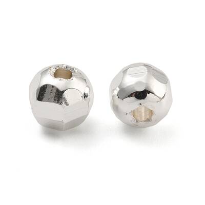 Rack Plated Round Brass Beads