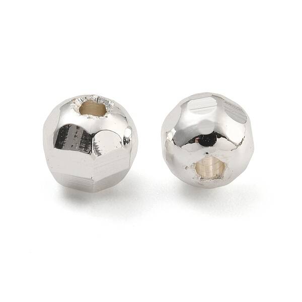 Rack Plated Round Brass Beads
