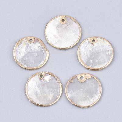 Natural Capiz Shell Pendants