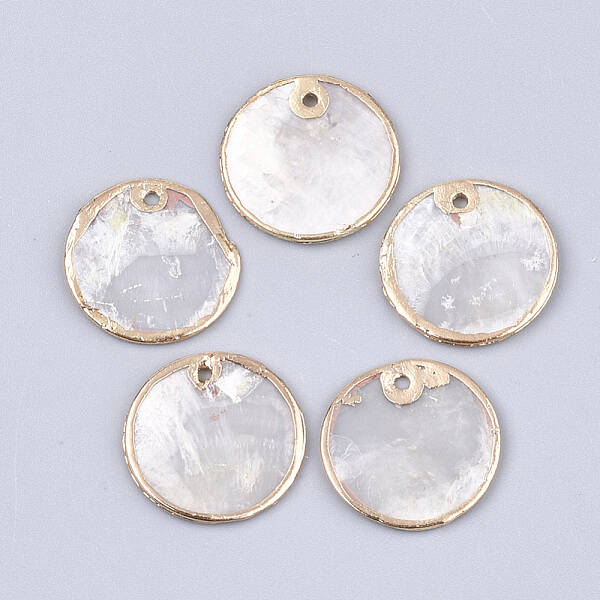 Natural Capiz Shell Pendants
