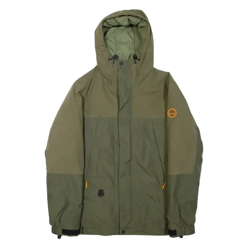 TIMBERLAND Mens Jacket Green Hooded S