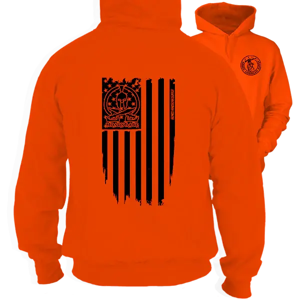 Molon Labe Ghost Flag - Hi-Vis Hoodie