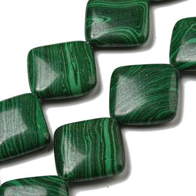 Synthetic Malachite Beads Strands