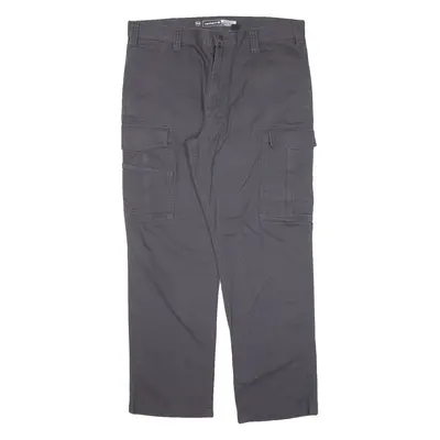 CARHARTT IRR Cargo Workwear Mens Trousers Grey Relaxed Straight W36 L30