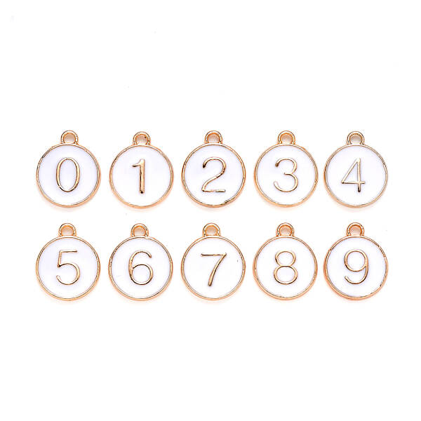 Light Gold Plated Alloy Enamel Charms
