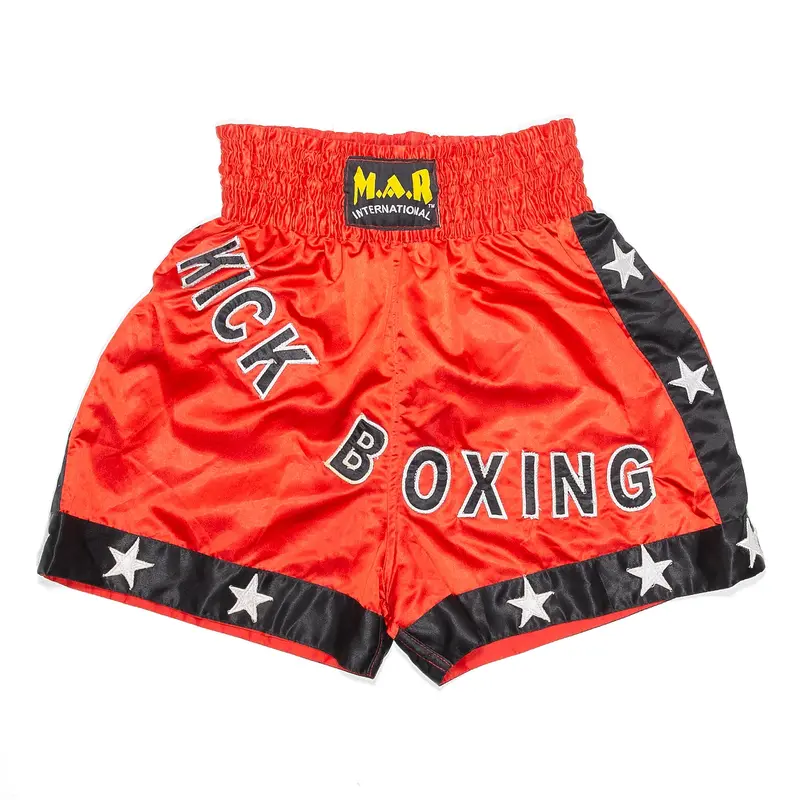 M.A.R INTERNATIONAL Tyson Kickboxing Red Regular Sports Shorts Mens M W25