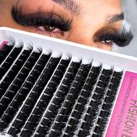 Mixed Length Individual False Eyelashes, 1 Box Natural Look Eyelash Extensions, Self Grafting Curl Eyelashes, Eye Makeup Enha...